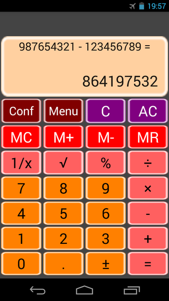 Simple calculator - عکس برنامه موبایلی اندروید