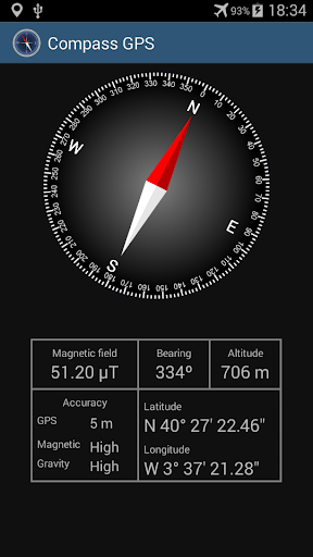 Compass with GPS - Image screenshot of android app
