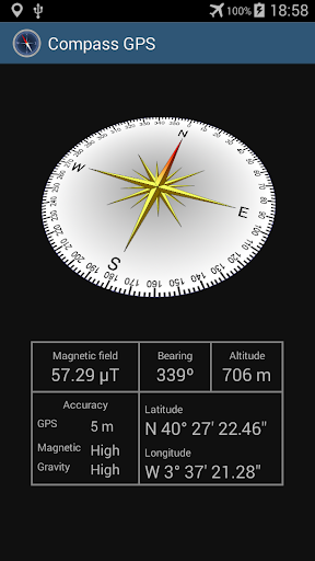 Compass with GPS - Image screenshot of android app