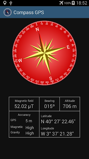 Compass with GPS - عکس برنامه موبایلی اندروید