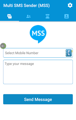 Multi SMS Sender (MSS) - Image screenshot of android app