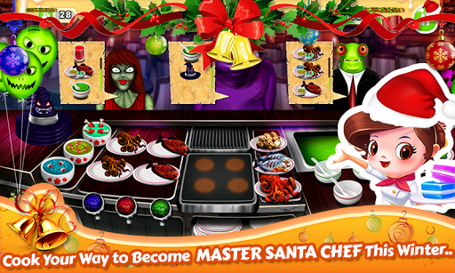 Santa Restaurant Cooking Game - Gameplay image of android game