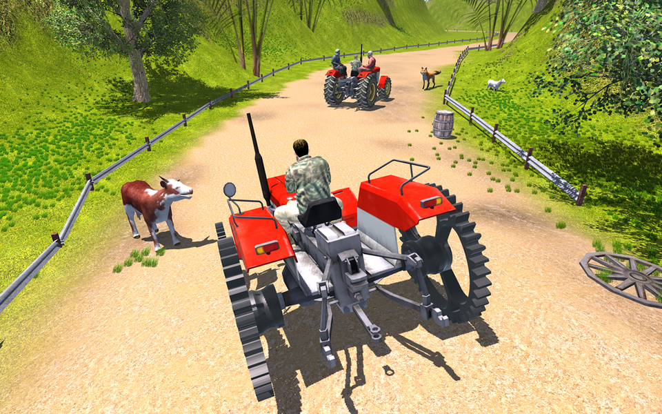 Tractor Simulator Driving Game - Gameplay image of android game