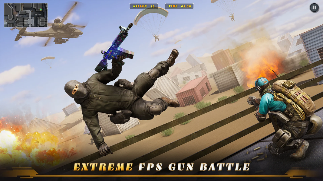 FPS Commando Strike: Gun Arena - Gameplay image of android game