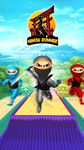 Ninja Runner 3D: Dash Run Game - Gameplay image of android game