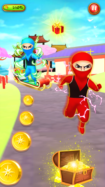 Ninja Runner 3D: Dash Run Game - Gameplay image of android game