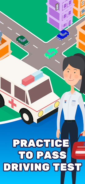 Driver Test crossroad: ۳D Game - عکس بازی موبایلی اندروید