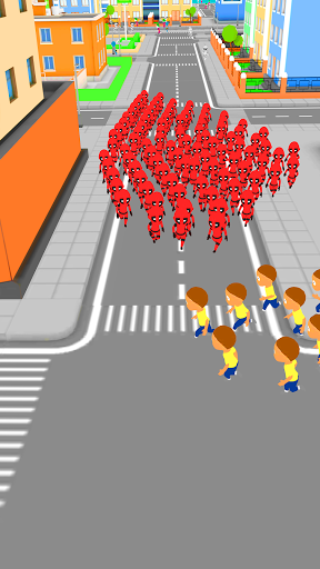 Crowd Run 3D City in fall.io - Image screenshot of android app