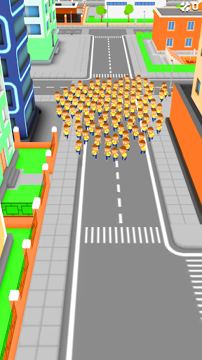 Crowd Run 3D City in fall.io - Image screenshot of android app