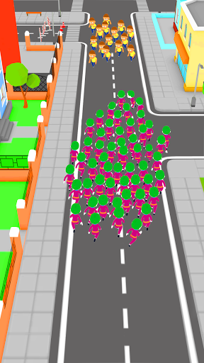 Crowd Run 3D City in fall.io - Image screenshot of android app