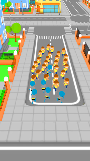 Crowd Run 3D City in fall.io - Image screenshot of android app