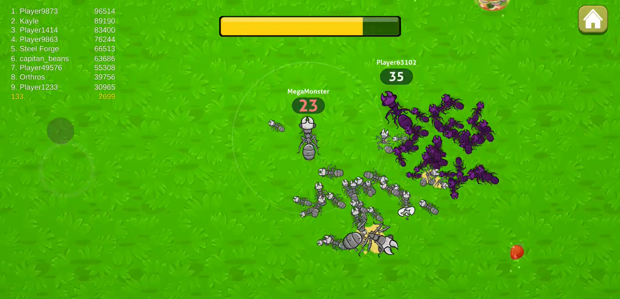 Ants .io - Multiplayer Game - Gameplay image of android game