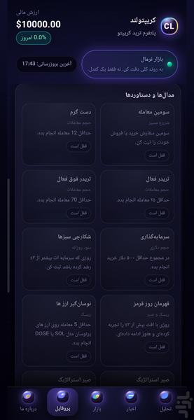 کریپتولند | شبیه ساز ترید کریپتو - عکس بازی موبایلی اندروید