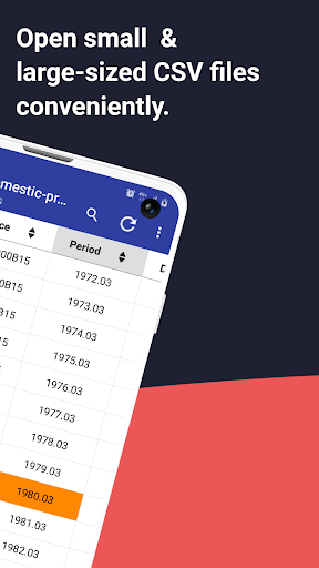CSV File Viewer - عکس برنامه موبایلی اندروید