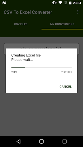 Csv To Excel Converter - Image screenshot of android app