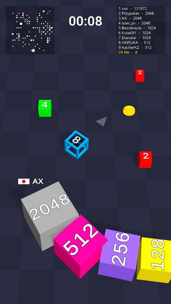 Cube Arena 2048: Merge Numbers - Gameplay image of android game