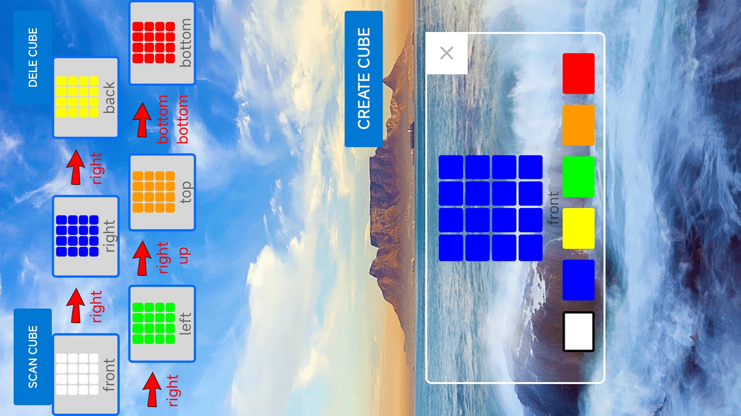 Cube Solver ۴x۴ - عکس بازی موبایلی اندروید