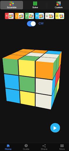 Rubik's Cube solver - Image screenshot of android app