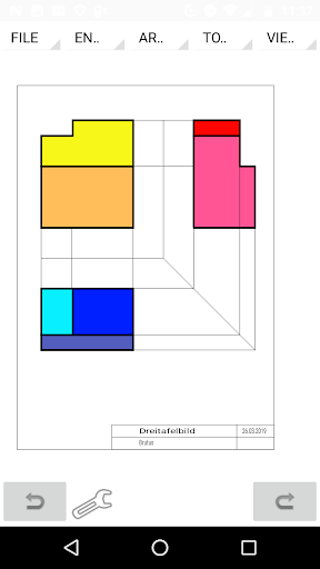 MobilCAD 2d CAD - Image screenshot of android app
