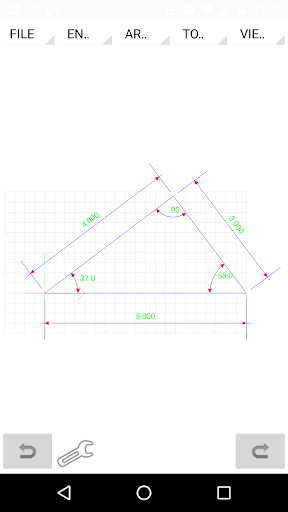 MobilCAD 2d CAD - Image screenshot of android app