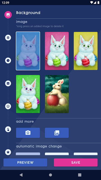 Easter Rabbit Live Wallpaper - Image screenshot of android app