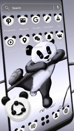 Cute Panda Theme - Image screenshot of android app