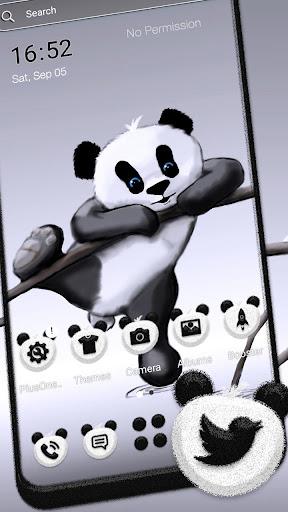 Cute Panda Theme - Image screenshot of android app