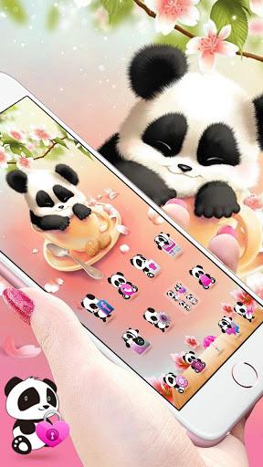 Panda Sakura Theme - Image screenshot of android app