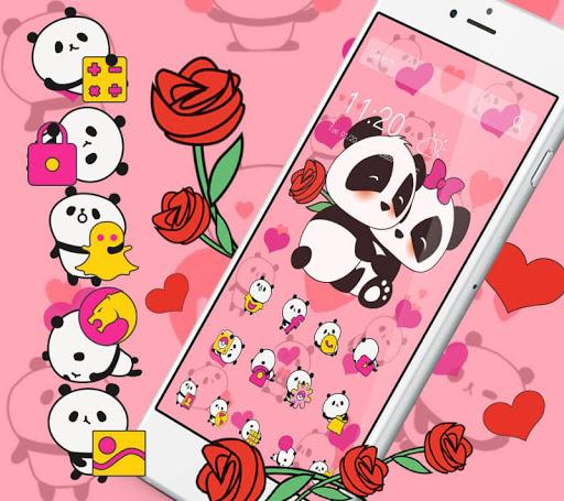 Pink Panda Cute Icons - عکس برنامه موبایلی اندروید