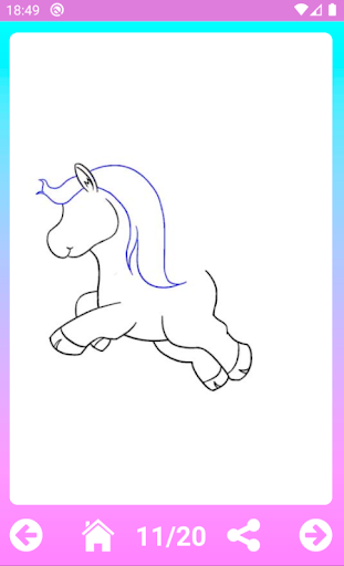 How to draw cute animals - Image screenshot of android app