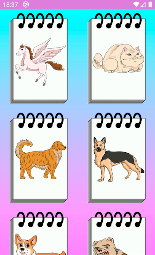 How to draw cute animals - Image screenshot of android app