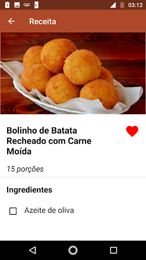 Receitas de Salgados - Image screenshot of android app