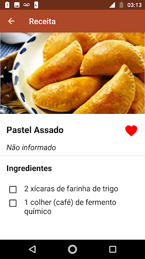 Receitas de Salgados - Image screenshot of android app