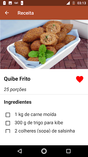 Receitas de Salgados - Image screenshot of android app