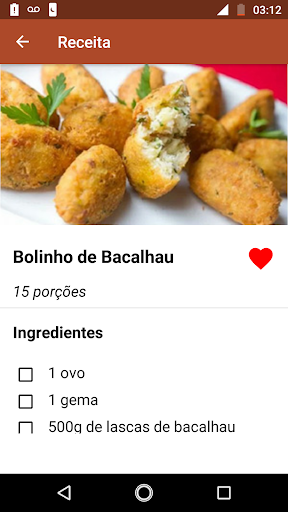 Receitas de Salgados - Image screenshot of android app