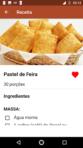 Receitas de Salgados - Image screenshot of android app