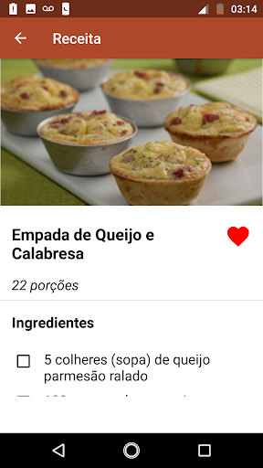 Receitas de Salgados - Image screenshot of android app
