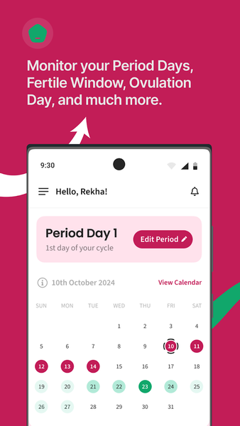 Period Tracker & Ovulation App - عکس برنامه موبایلی اندروید