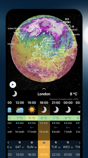 Ventusky: Weather & Live Radar - عکس برنامه موبایلی اندروید