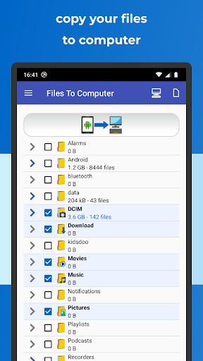Transfer Files To Computer, PC - عکس برنامه موبایلی اندروید