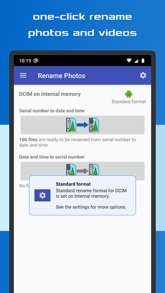 Rename Photos - عکس برنامه موبایلی اندروید