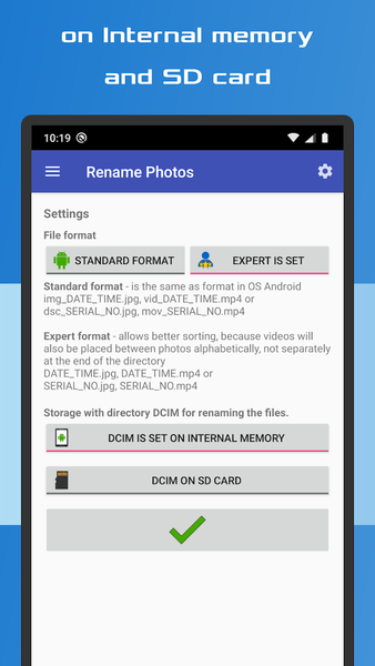 Rename Photos - عکس برنامه موبایلی اندروید