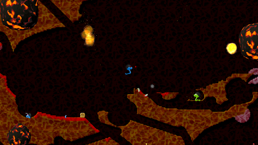 Annelids: Online battle - Gameplay image of android game