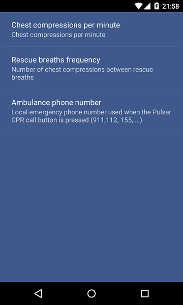 Pulsar CPR - Image screenshot of android app