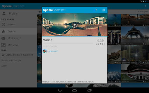 SphereShare - Image screenshot of android app