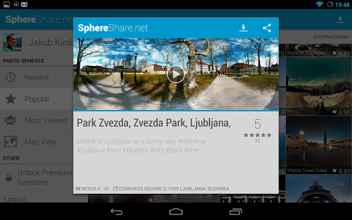 SphereShare - عکس برنامه موبایلی اندروید