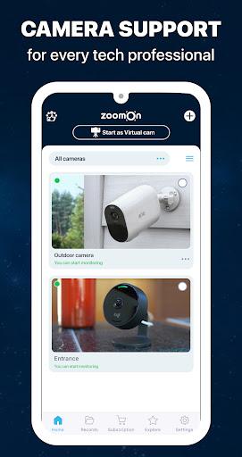 ZoomOn Home Security Camera - عکس برنامه موبایلی اندروید