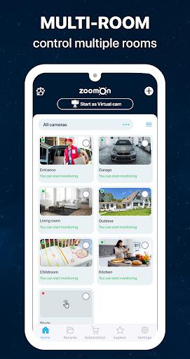 ZoomOn Home Security Camera - عکس برنامه موبایلی اندروید