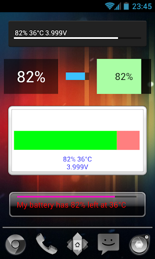 Battery Progress Widget - عکس برنامه موبایلی اندروید