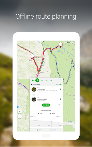 Mapy.com: Offline hiking maps - Image screenshot of android app